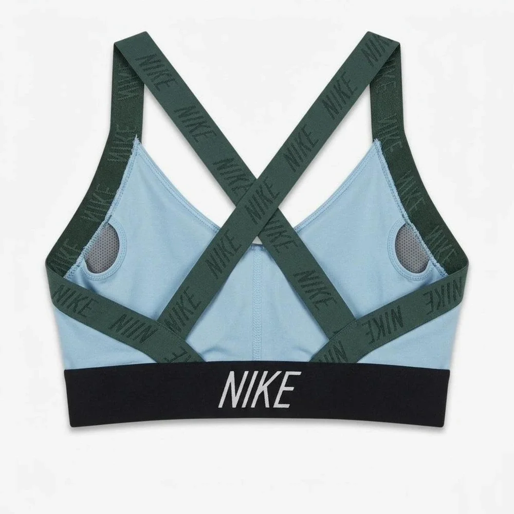 NIKE baby blue and army green small sports bra